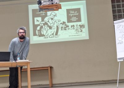 Naš gost je bil slovenski stripar in ilustrator David Krančan