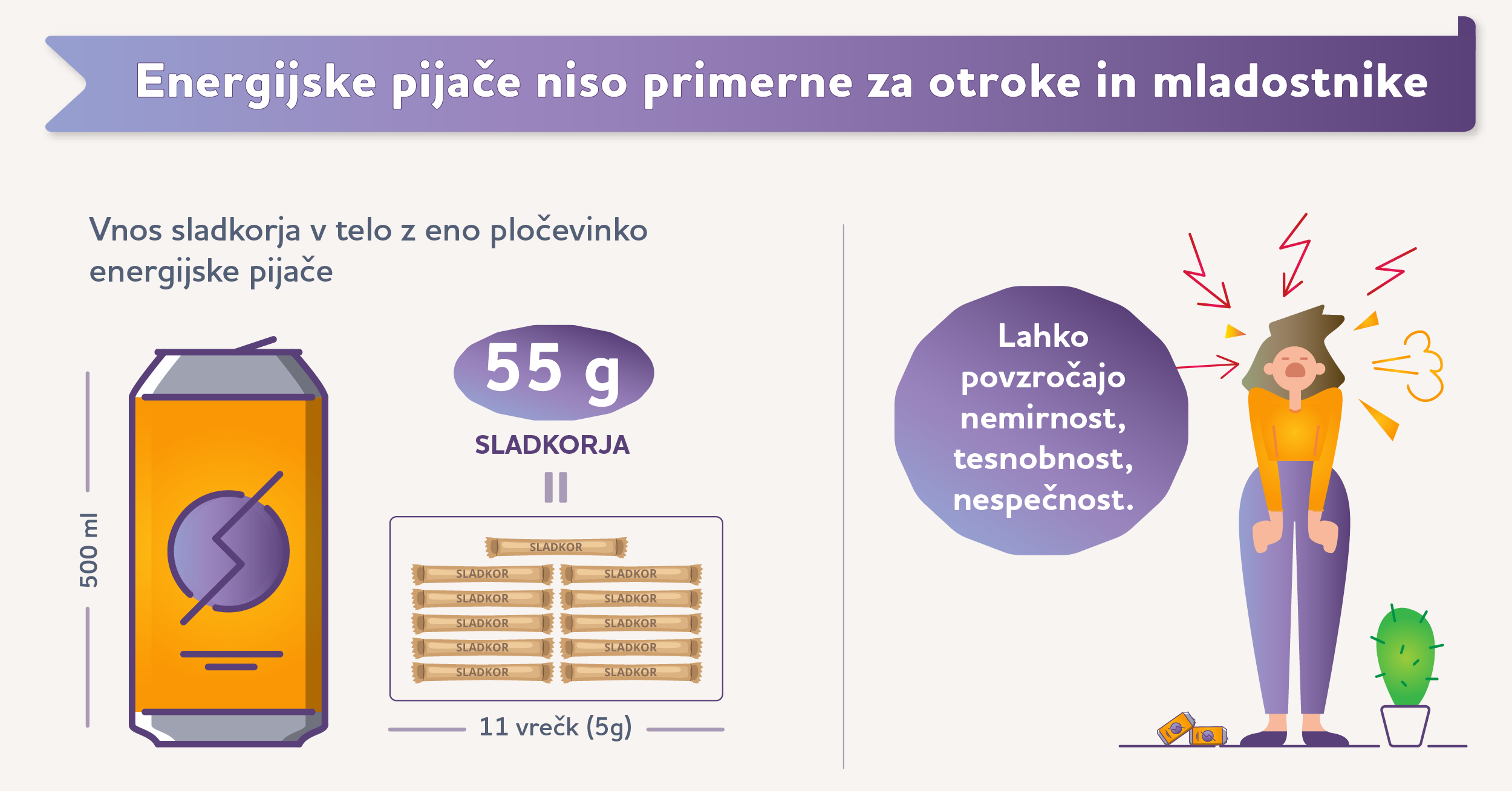 Energijske pijače niso za otroke in mladostnike