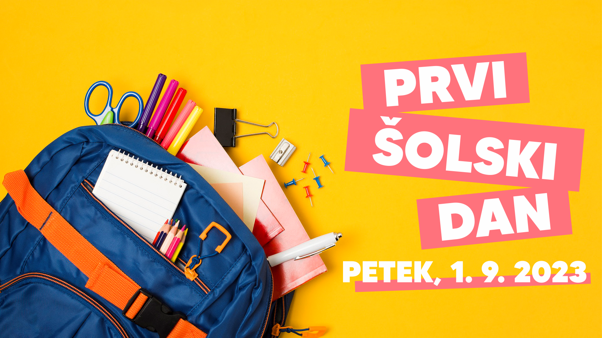 Prvi šolski dan 2023