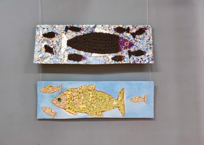 Trash art pri urah izbirnega predmeta likovno snovanje