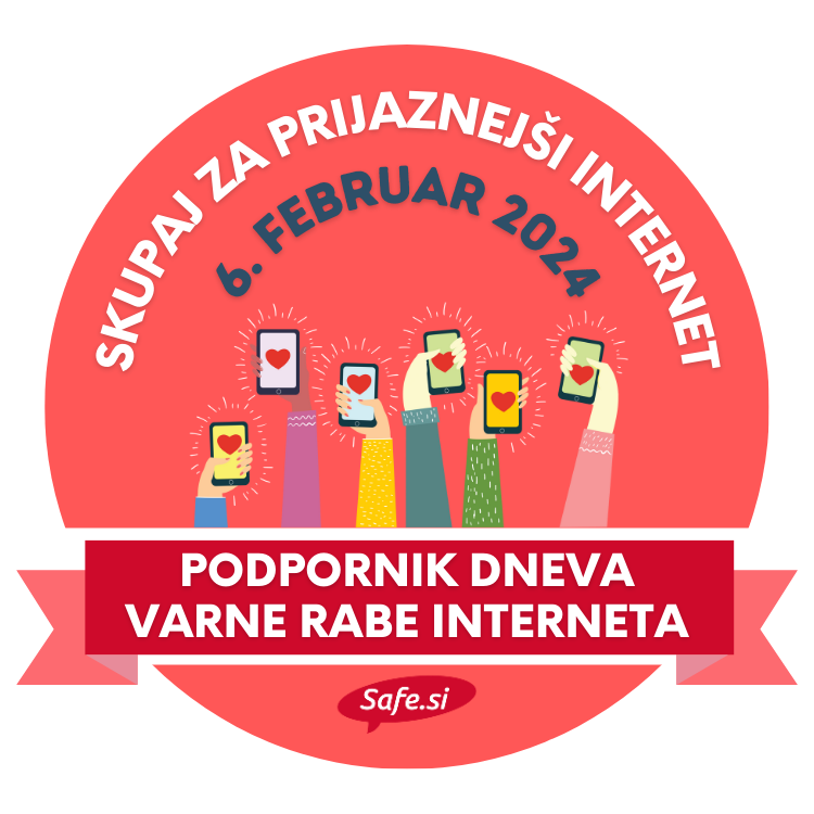 Skupaj za prijaznejši internet – Osnovna šola Ivana Skvarče podpornik Dneva varne rabe interneta